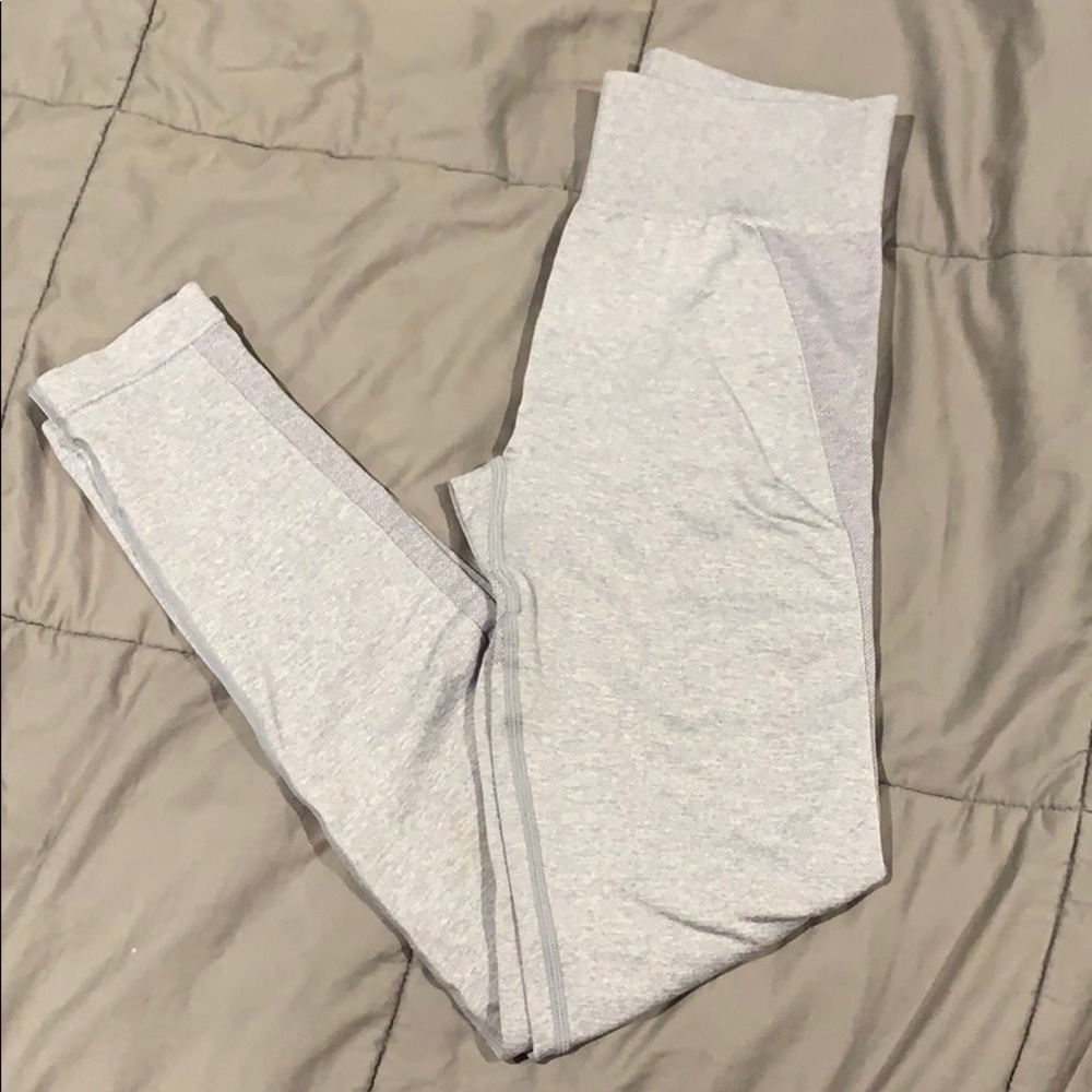 Gymshark flex high waisted leggings in blue/grey